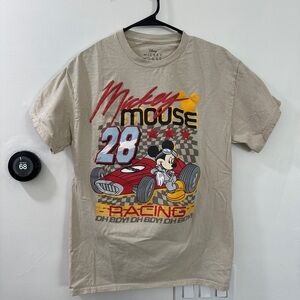 Disney Mickey Mouse Tan Racing Tee
